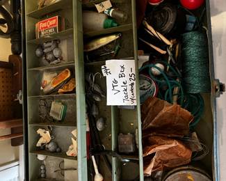 #246	Vintage Tackle Box w/contents	 $25.00 
