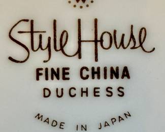 75-Piece Set Style Home “Duchess” Fine China Made In Japan