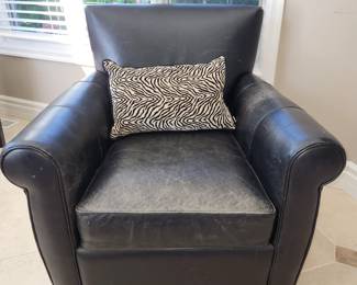 Arhaus leather chair