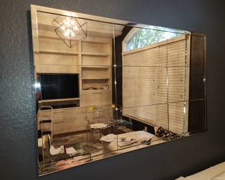 Large antiqued mirror