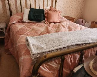 Antique brass bed