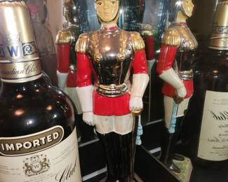 Large collector's liquor bottles