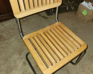 Qty 4 Marcel Breuer style chairs