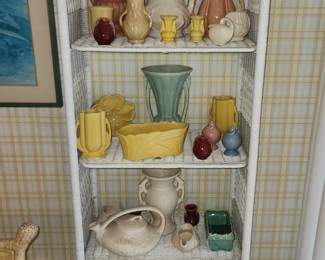 Qty 2 wicker shelves