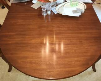 Virginia Galleries dining table with 6 chairs