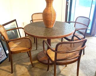 Set of fourJosef Hoffman for Stendig (Czechoslovakia) mid-century Bentwood  chairs