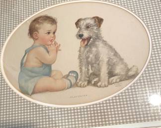 Vintage child's print