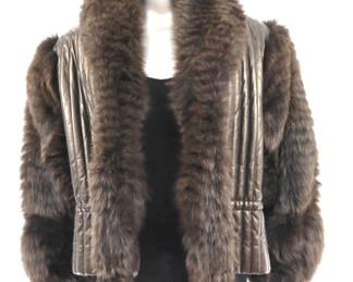 Vintage Gucci women's leather jacket