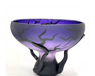 Bernard Katz cameo centerpiece bowl