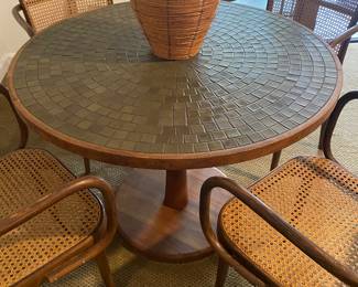 Gordon and Jane Martz for Marshal Studios ceramic tile-top dining table