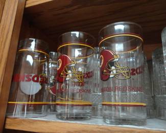 Vintage Washington Redskin Glasses