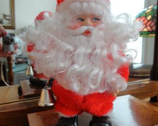 Vintage Walking/Ringing Santa