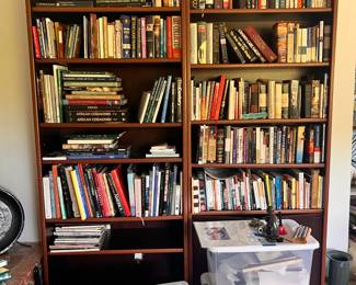 2 bookshelves - book sale as well (various prices on books)   $200 office. H: 71” total  W: 30”.  D: 171/4”   