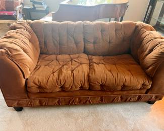 love seat with couch - coffee table - end tables $400 for the set - might sell separately - contact us. 