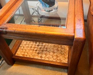 love seat with couch - coffee table - end tables $400 for the set - might sell separately - contact us. 