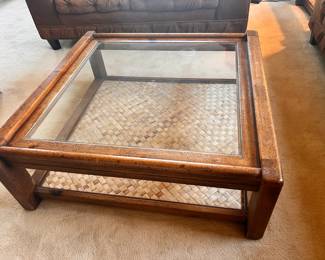 love seat with couch - coffee table - end tables $400 for the set - might sell separately - contact us. 