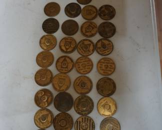 Masonic coins