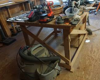 tools, work table