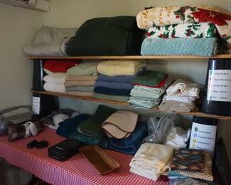 towels, blankets