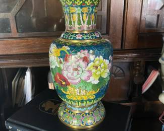 Chinese cloisonne vase
