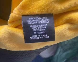 ED HARDY BY CHRISTIAN AUDIGIER Green Leather Jacket