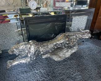 Resin Statue, electric fireplace