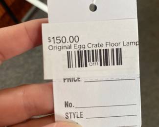 Original Egg Crate Floor Lamp