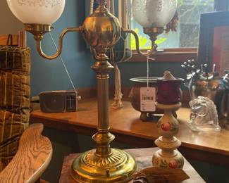 Brass Eagle Table Lamp