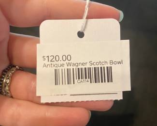 Antique Wagner Scotch Bowl