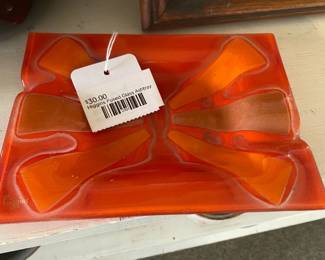 Higgins Fused Glass Ashtray