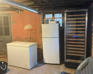 *The freezer works all the way! *The small fridge works all the way...and *The Wine fridge works all the way!