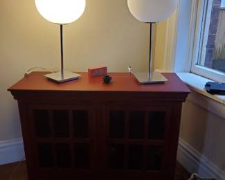 Cabinet/2 newer retro style lamps