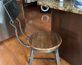 There are (3) bar stools