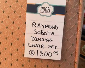 Raymond Sobota dining chair set