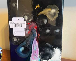 Abstract Kosta Boda Signed Vase