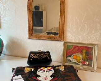 Colini Crossbody Bag, Vintage bamboo mirror