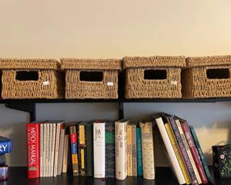Woven storage baskets