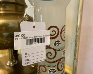 Egizia Glass Vase Omaggio A Gustav Klimt