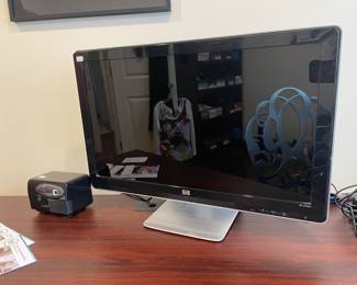 HP 2310m monitor, Panasonic pencil sharpener