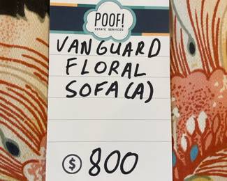 Vanguard Floral Sofa (a)