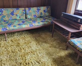 Mid Century 2 Pc Sofa