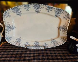 White & Blue Platter 