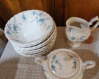 "Forget Me Not" Myott Staffordshire Ware China 