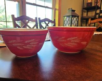 Pyrex Mixing Bowls in Autumn Harvest 