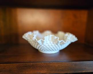 Milk Glass Bowl 