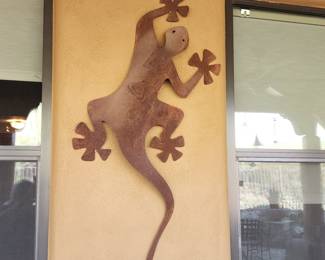 Gecko Metal Wall Art