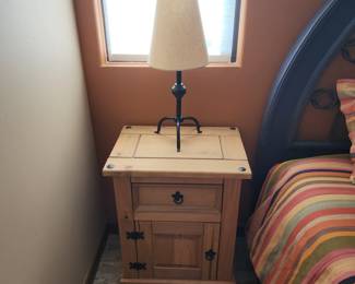 OSHOME Classic Cottage Corona Brown Pine Nightstand