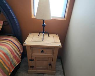 OSHOME Classic Cottage Corona Brown Pine Nightstand