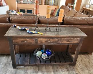 Southwest Rustic Sofa Table
