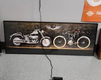 Harley-Davidson 100th anniversary Peter Maier print/poster framed